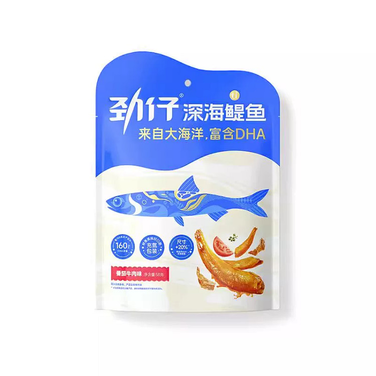 劲仔鳀鱼番茄牛肉味58g*1袋 58 克