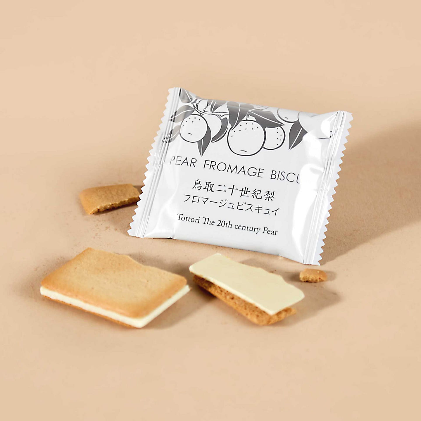 Tottori 20th Century Pear Fromage Biscuit (12 pcs) 1 each