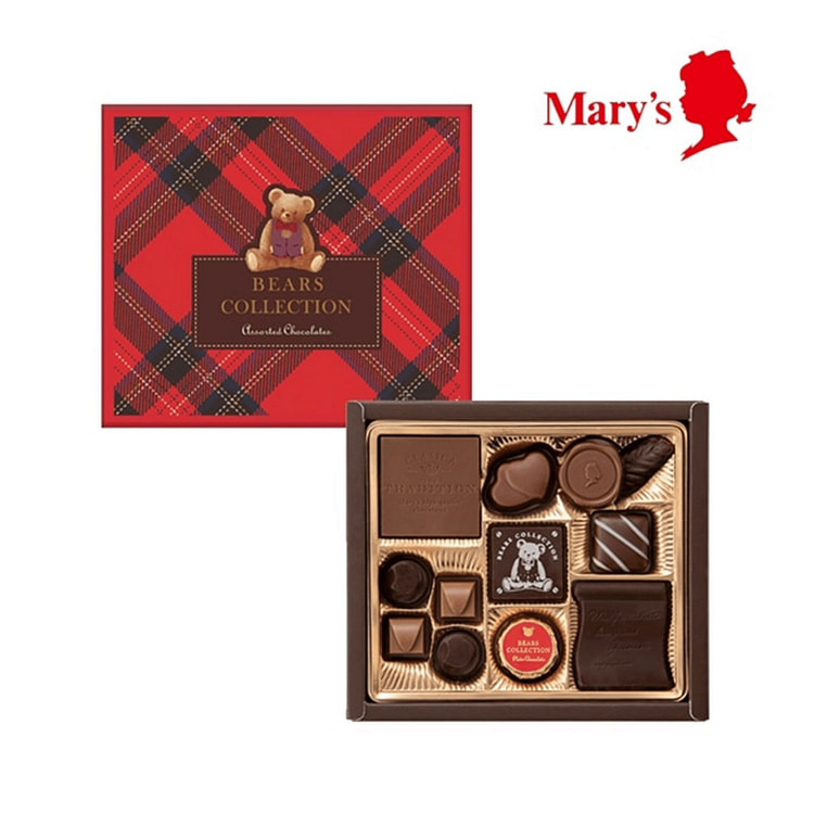 Mary's Bear Valentine's Day Chocolates 12 pcs 1 each