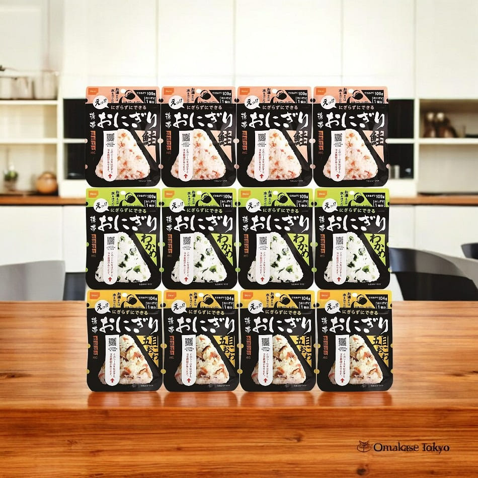 Onishi Portable Onigiri, Set of 3 Types, 12 Bags 1000 g
