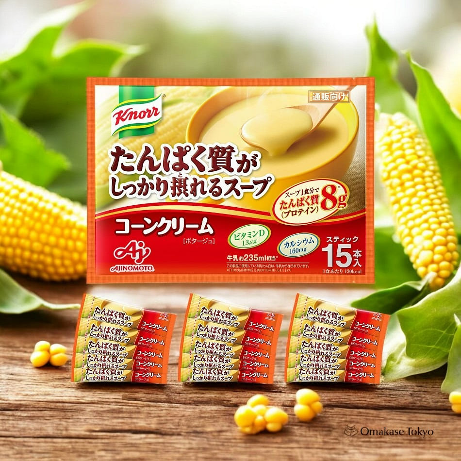 Knorr Protein-Rich Soup Corn Cream 15 Stick Pack 160 g