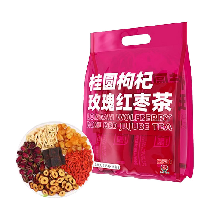 广药白云山桂圆枸杞玫瑰红枣茶补血养气营养健康饮品