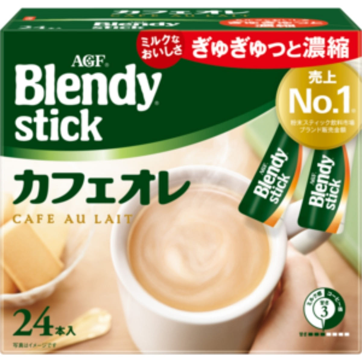 AGF Blendy Stick Cafe au Lait 24 sticks 1 box