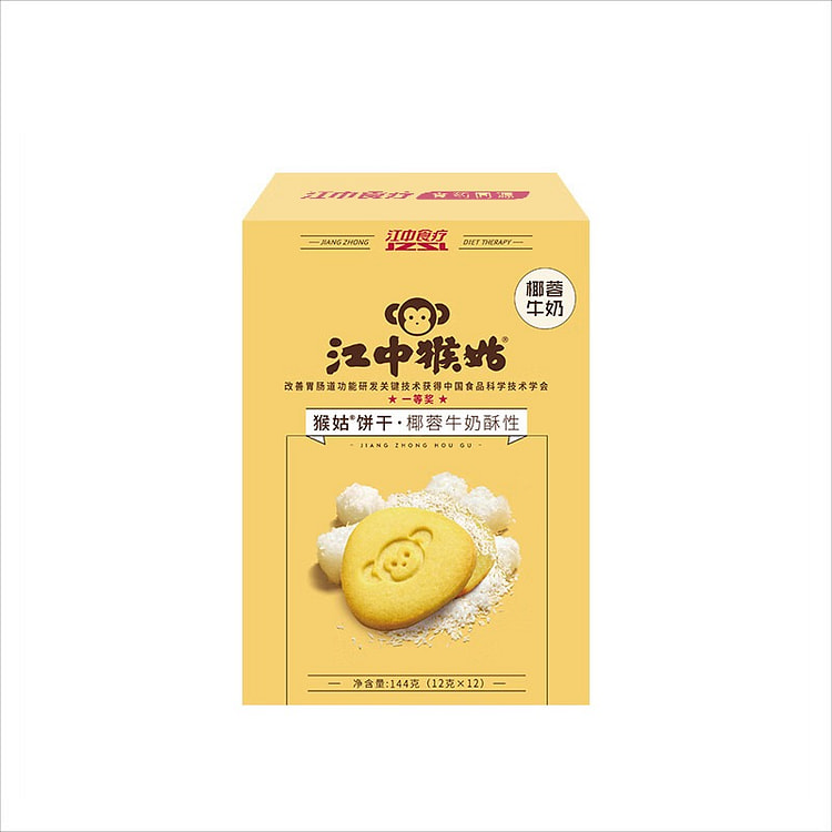 江中猴姑 椰蓉牛奶酥性饼干 144 克