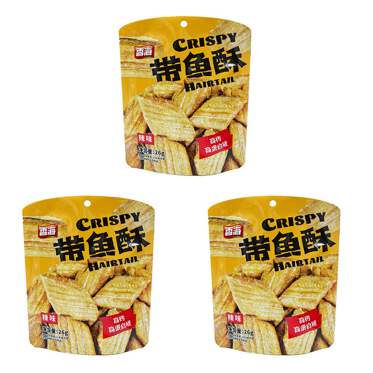 Crispy fragrant mackerel spicy 26g*3 bags