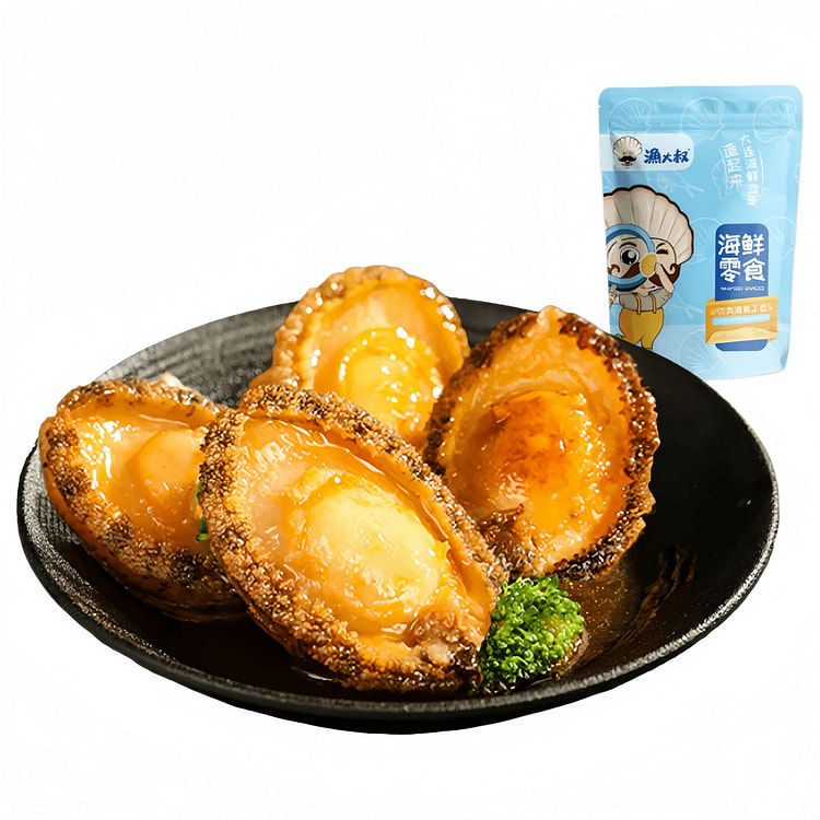 渔大叔 鲍鱼即食高蛋白下酒菜100g（8-11包） 100 克