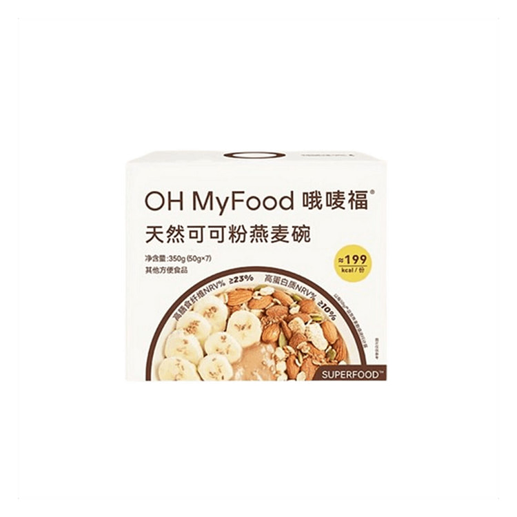 哦唛福 天然可可粉燕麦碗 天然可可粉味