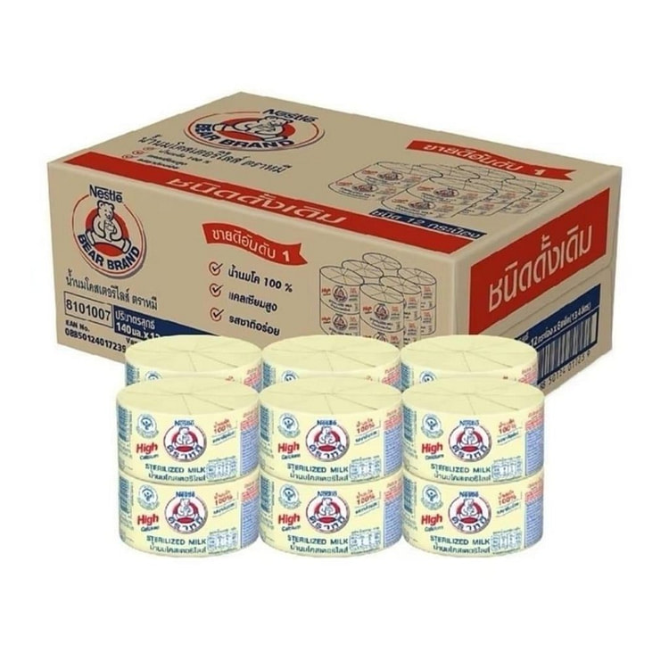 Nestle Thailand Bear Milk (140ml) - Combo 96 cans