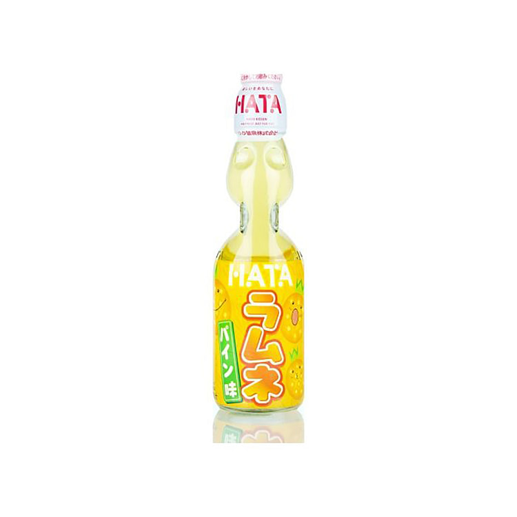 Hata-Kosen Glass Bottle Pineapple Ramune Soda