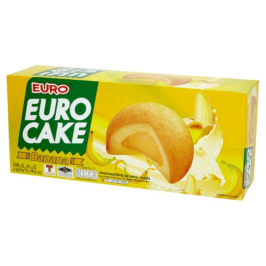 Euro 香蕉奶油泡芙蛋糕 5.08 盎司