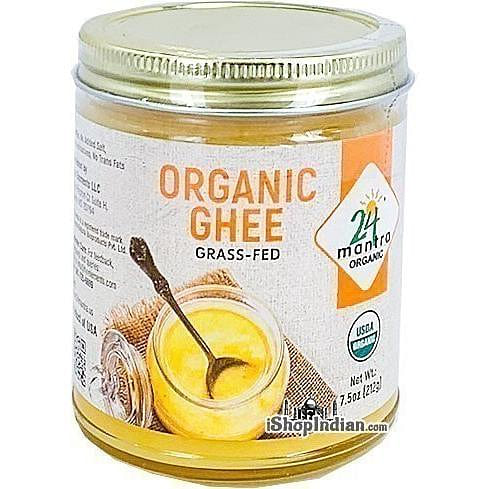 24 Mantra Organic Grass-Fed Ghee – 7.5 oz, 7.5 oz jar 7.5 oz