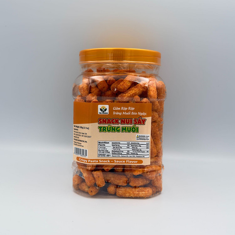 Tri Foods Crispy Pasta Snack Sauce Flavor 500g 1 bottle