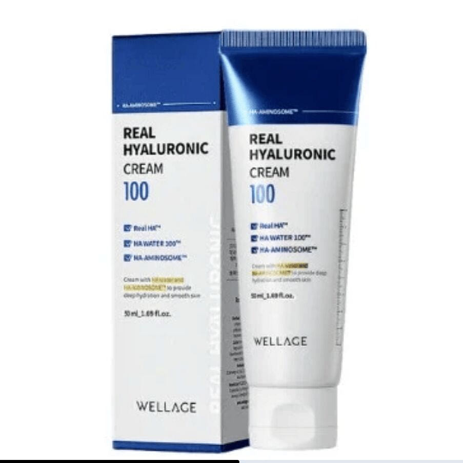 Wellage Real Hyaluronic 100 Korean Cream, 1.6oz 50 ml