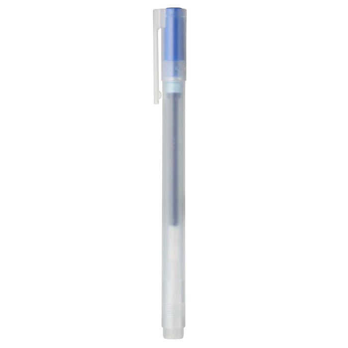 MUJI Gel Ink Cap Type Ballpoint Pen 0.38mm Blue 1pc