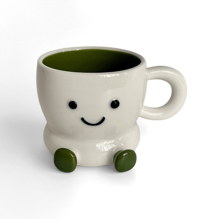 Glaze Story 胖胖系列脚丫杯 #绿色 1 份