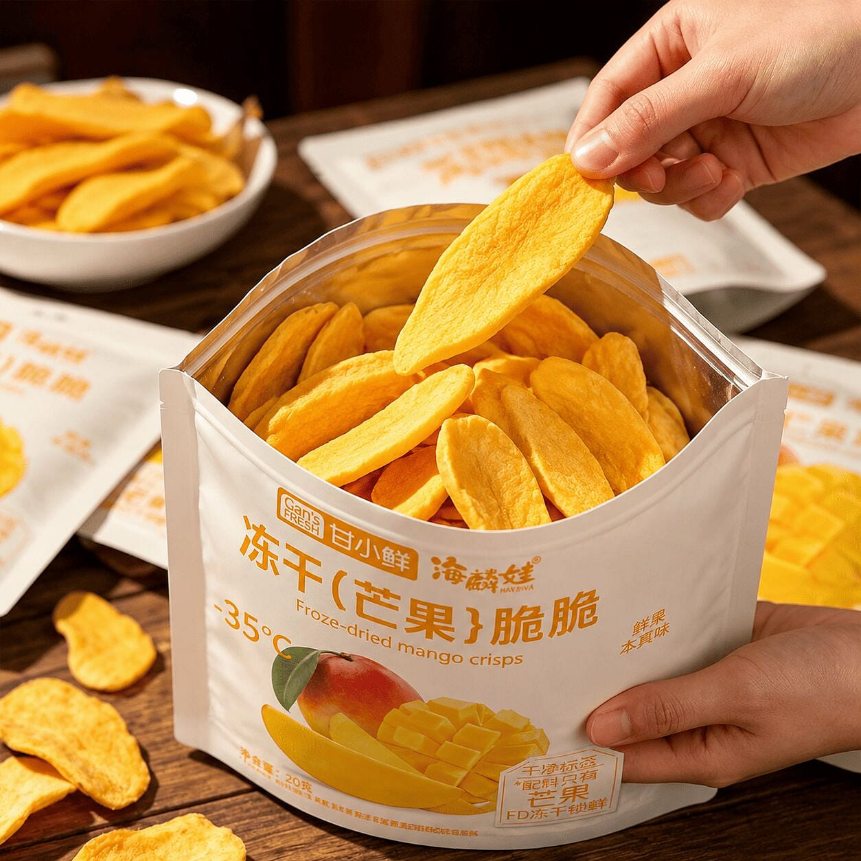 Hailinwa Freeze-Dried Mango Crisps 20g 20 g