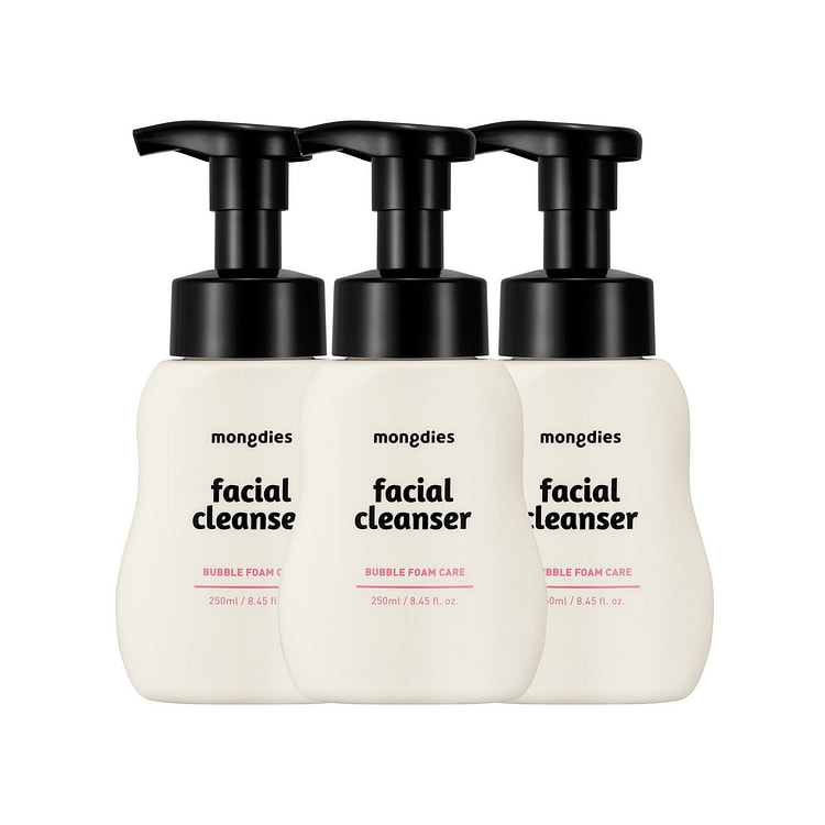 mongdies Baby Facial Cleanser - 250ml - 3 Pack 3 count
