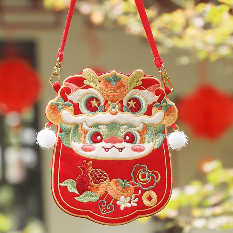 Hanfu Bag Ancient Customs Embroider Crossbody bag 2024 Dragon New Year 1 each