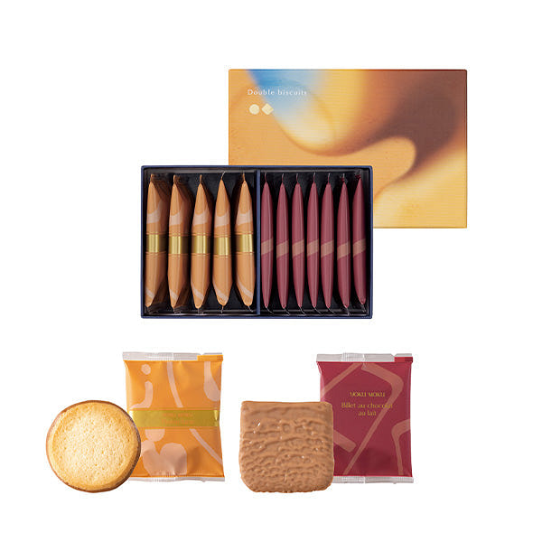 Yoku Moku 2 Varieties Double Biscuits 12 Pcs 1 box
