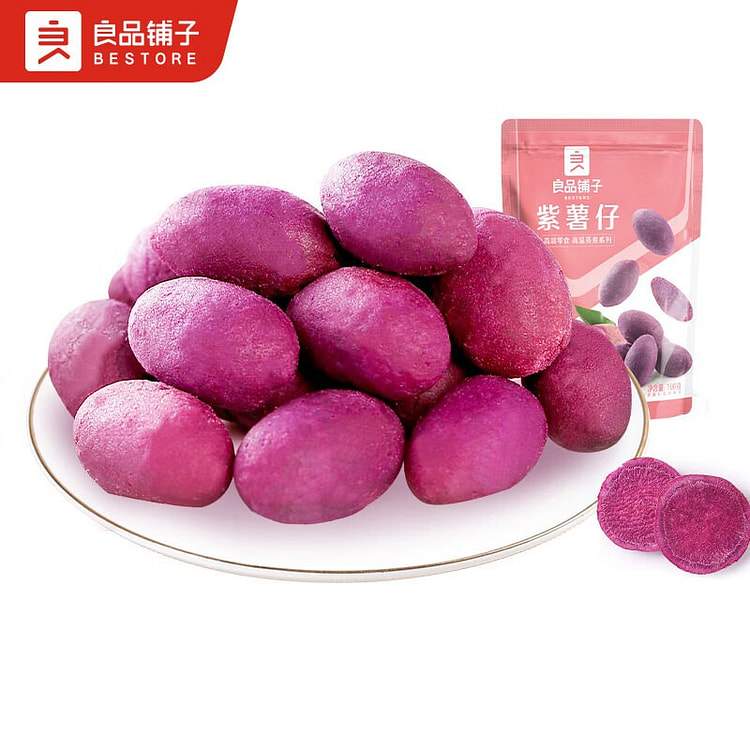 良品铺子 紫薯仔迷你紫薯干 100g