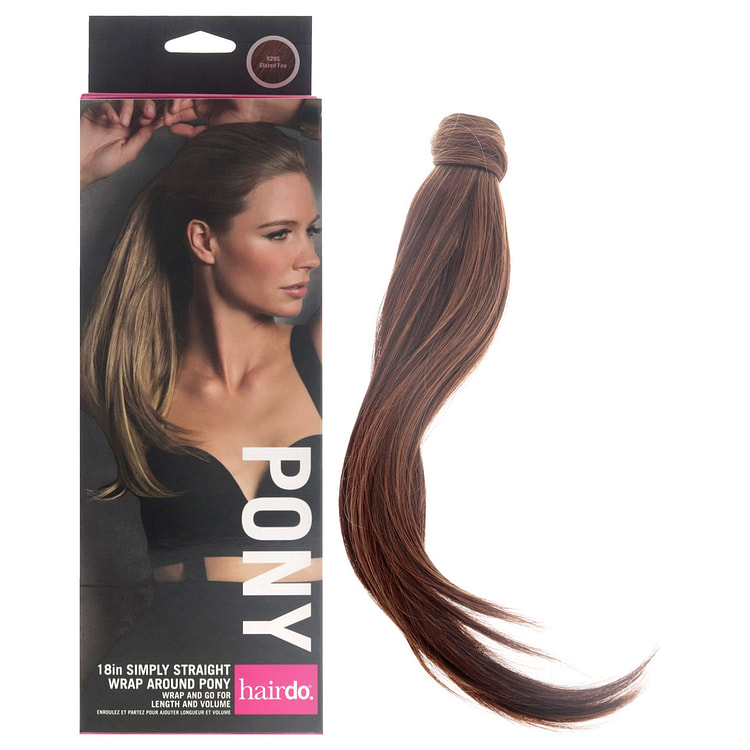심플리 스트레이트 포니 - R28S 글레이즈드 파이어 by Hairdo for Women - 18인치 헤어 익스텐션