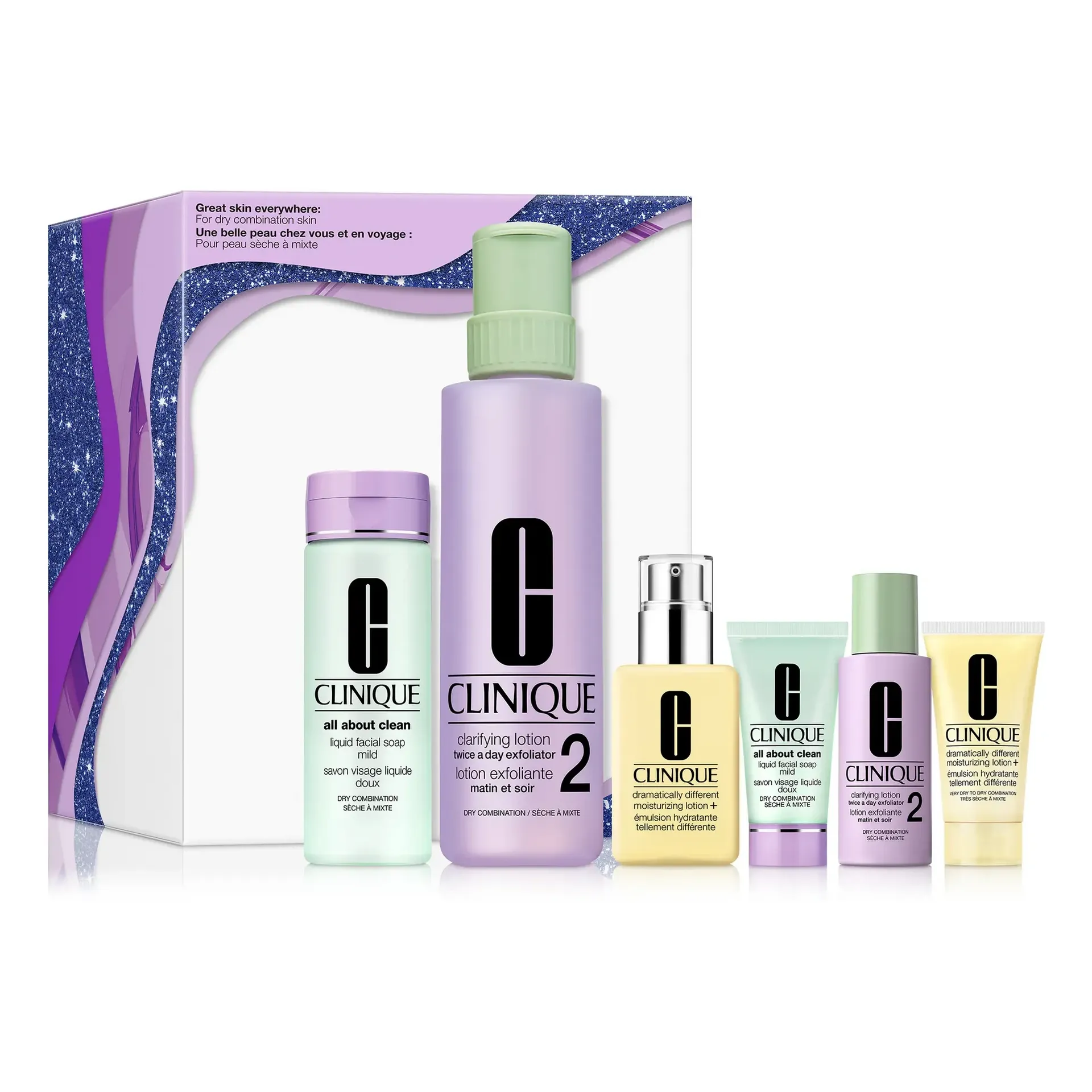 Clinique Great Skin Everywhere Skin Care Set: For Dry to Combination Skin 1 count