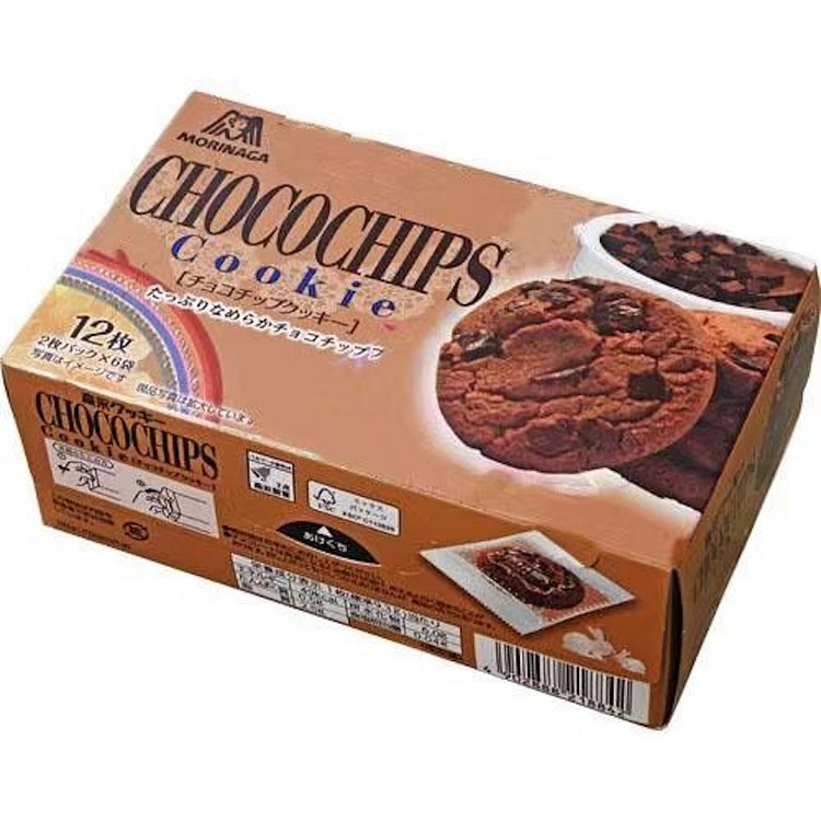 森永制菓 巧克力粒子曲奇饼干 2枚 x 6袋入 1 盒