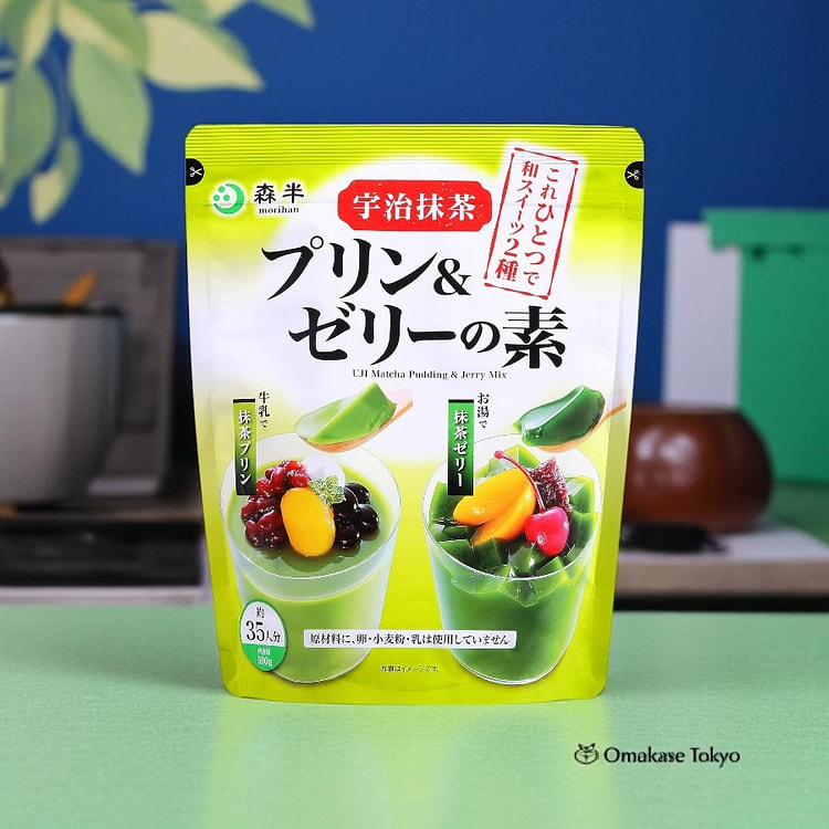 森阪宇治抹茶布丁果冻材料