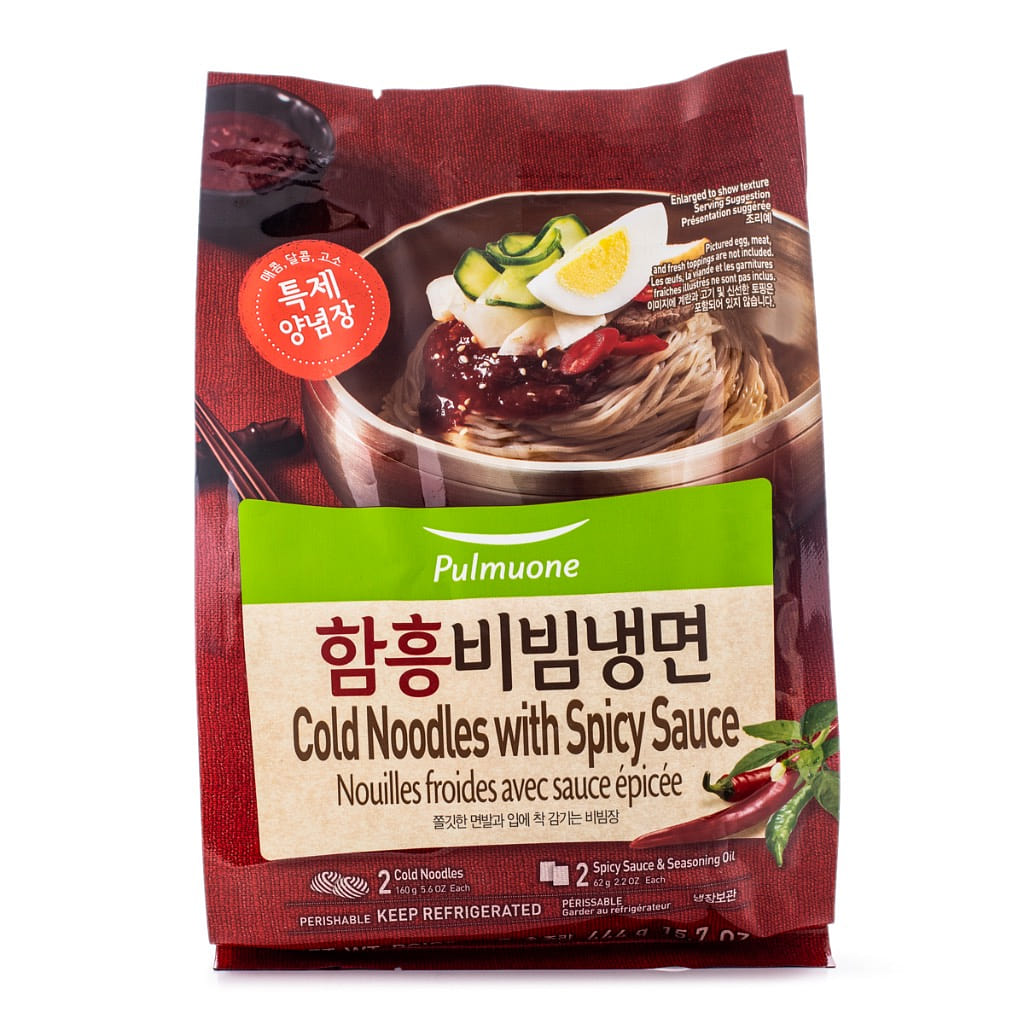 Pulmuone Cold Noodles with Spicy Sauce 444 g