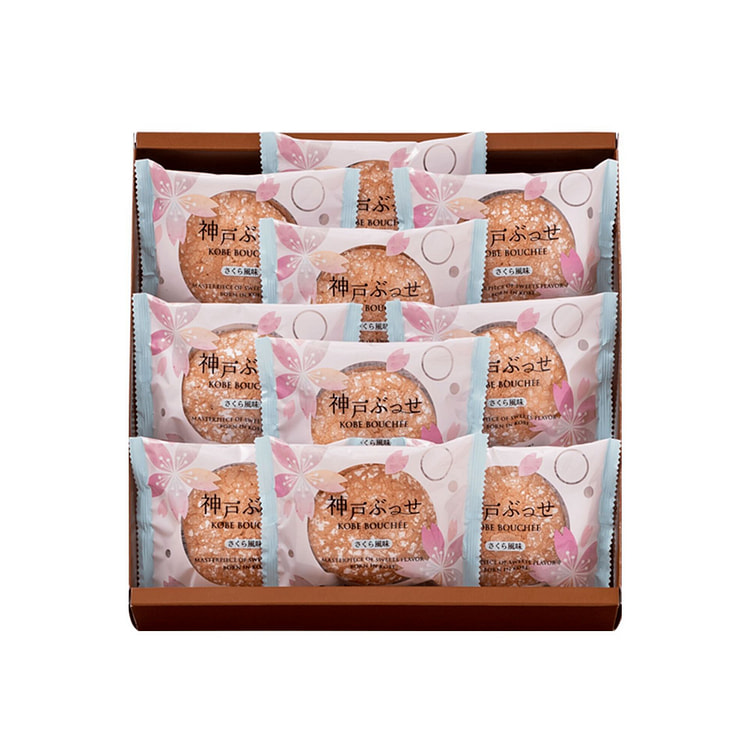 神户风月堂 神户布雪蛋糕 樱花风味 10个 1 份