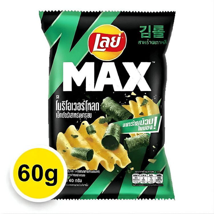 Lay's MAX Seaweed Flavor Potato Chips 60g 1 each