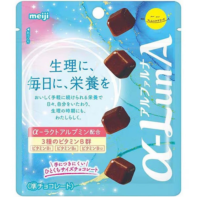Meiji Femnicare Food Alpha-LunA Chocolate 38.5g 1 each