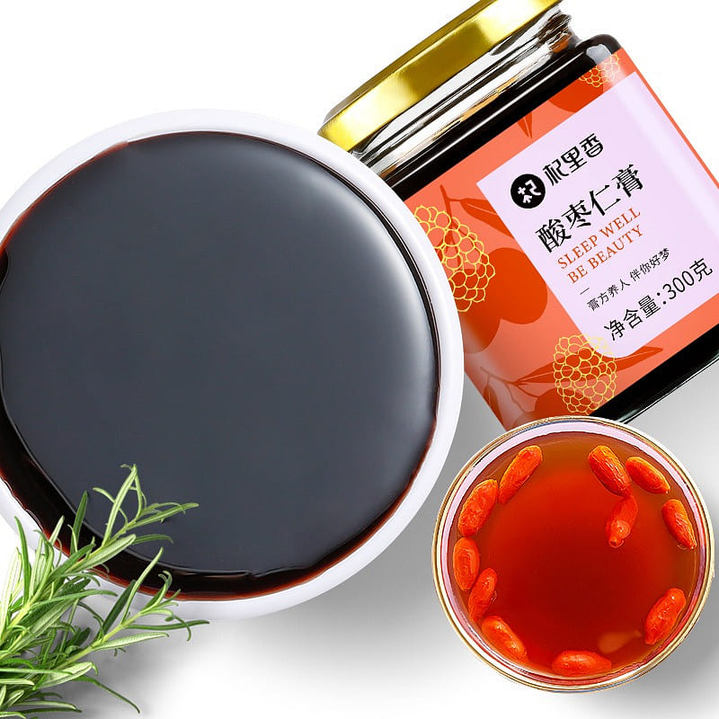 【 Qilixiang 】 Tuckahoe acid jujube kernel paste good night paste 300g/ jar 300 グラム