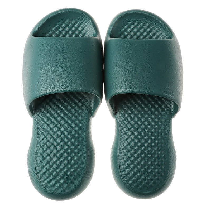 Slippers Like a Cloud Non-Slip Quick Dry Shower Sandals Bathroom, DGreen, 44-45 1 count