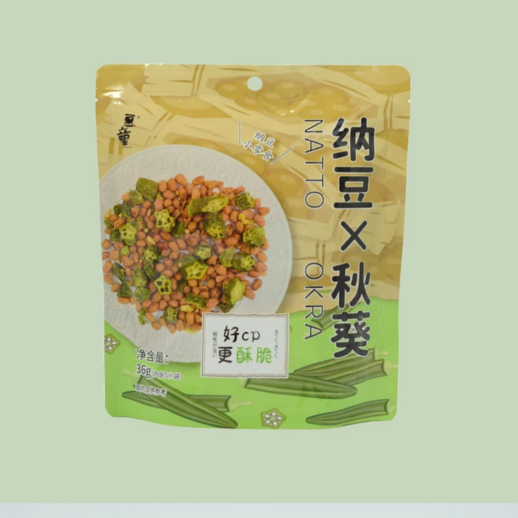 豆童干燥纳豆纳豆+秋葵36g*1袋