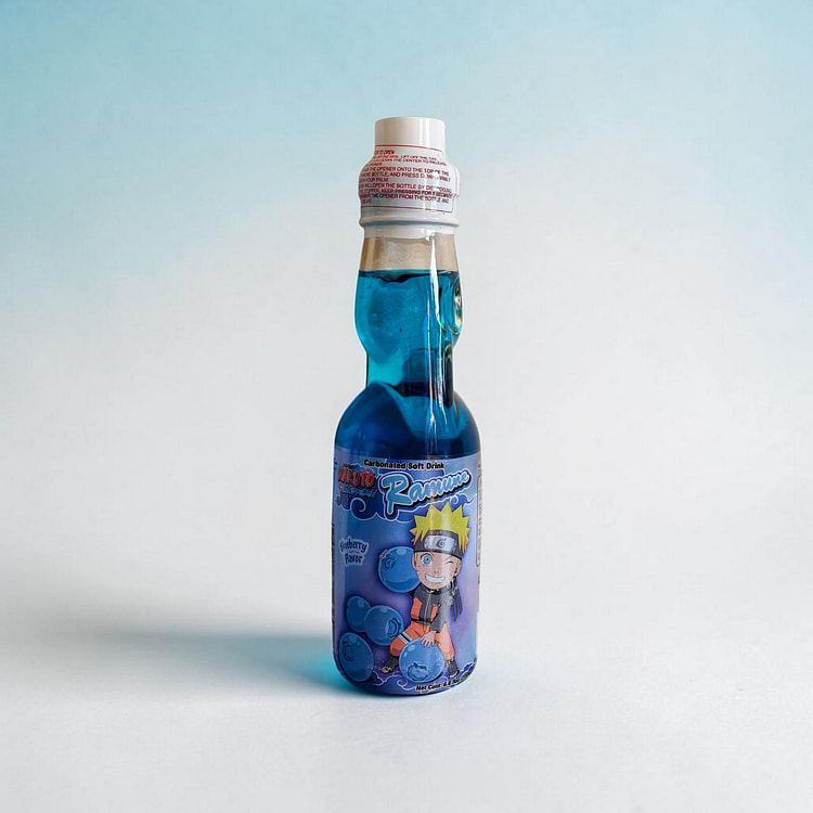 Naruto Shippuden Ramune Soda - Blueberry Flavor 6.76 fl.oz