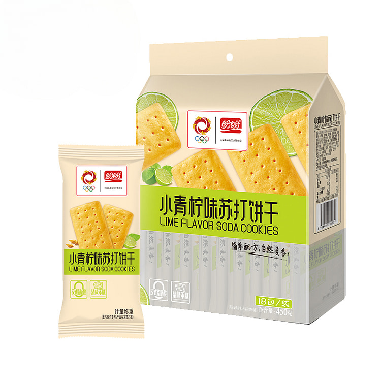盼盼梅尼耶小青柠苏打饼干450g/袋