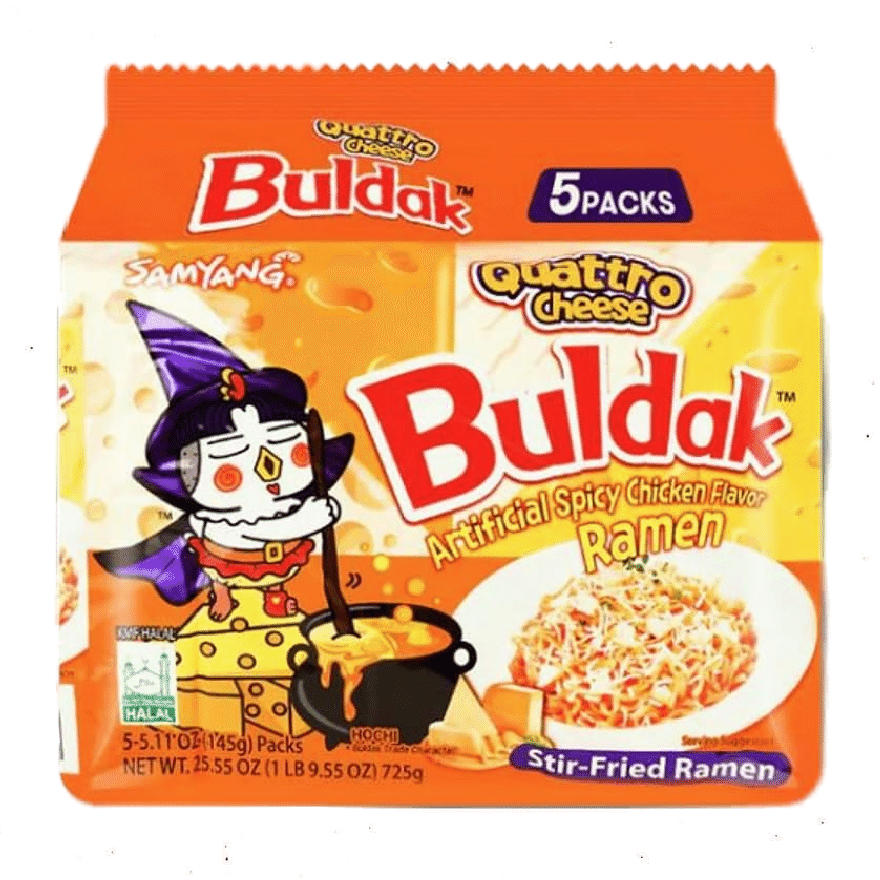 Samyang Buldak Ramen Hot Chicken Quattro Cheese 5 count