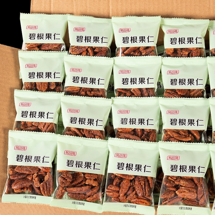 新货碧根果仁长寿果仁250g小袋装山核桃仁坚果零食