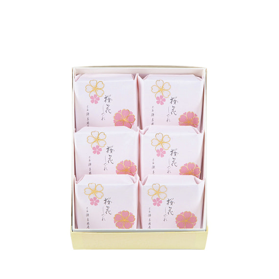 宗家 源吉兆庵 桜花しぐれ桜あん　6個入 1 箱