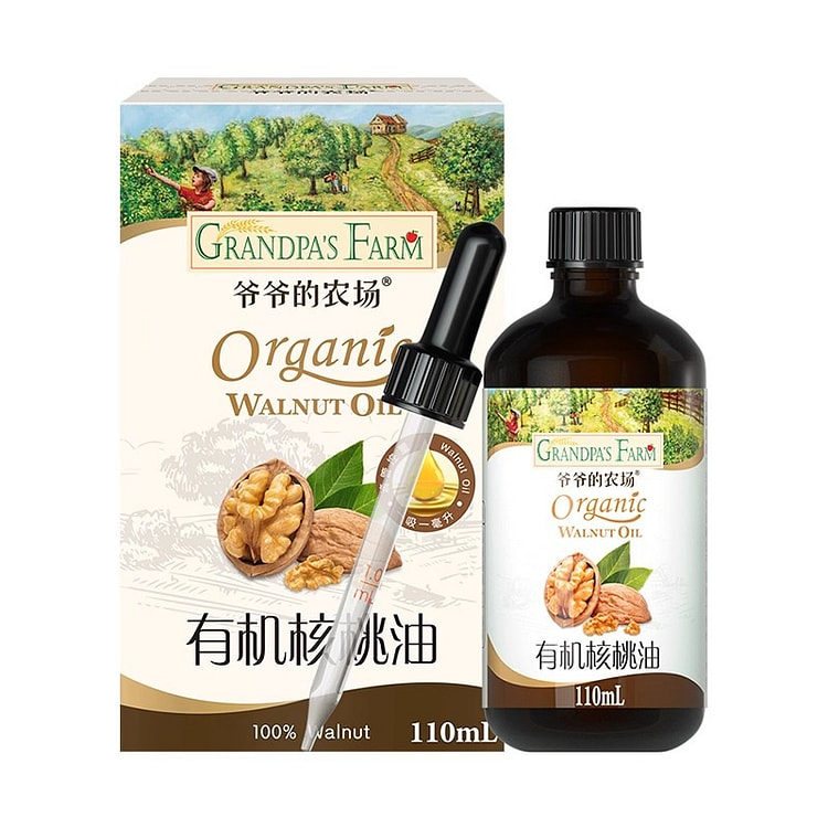 爷爷的农场 有机核桃油110ml/瓶 1 瓶