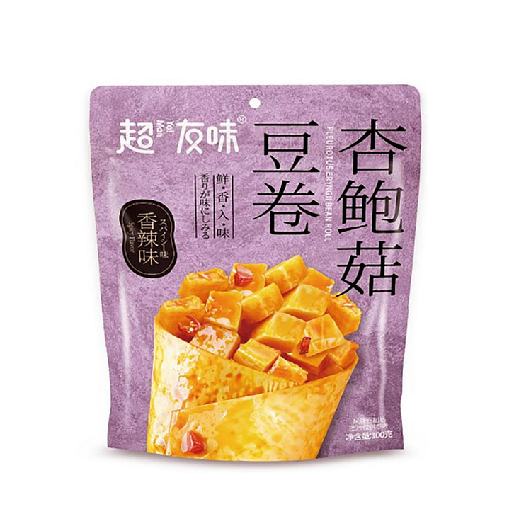 超友味杏鲍菇豆卷（香辣味）100 克 1 包