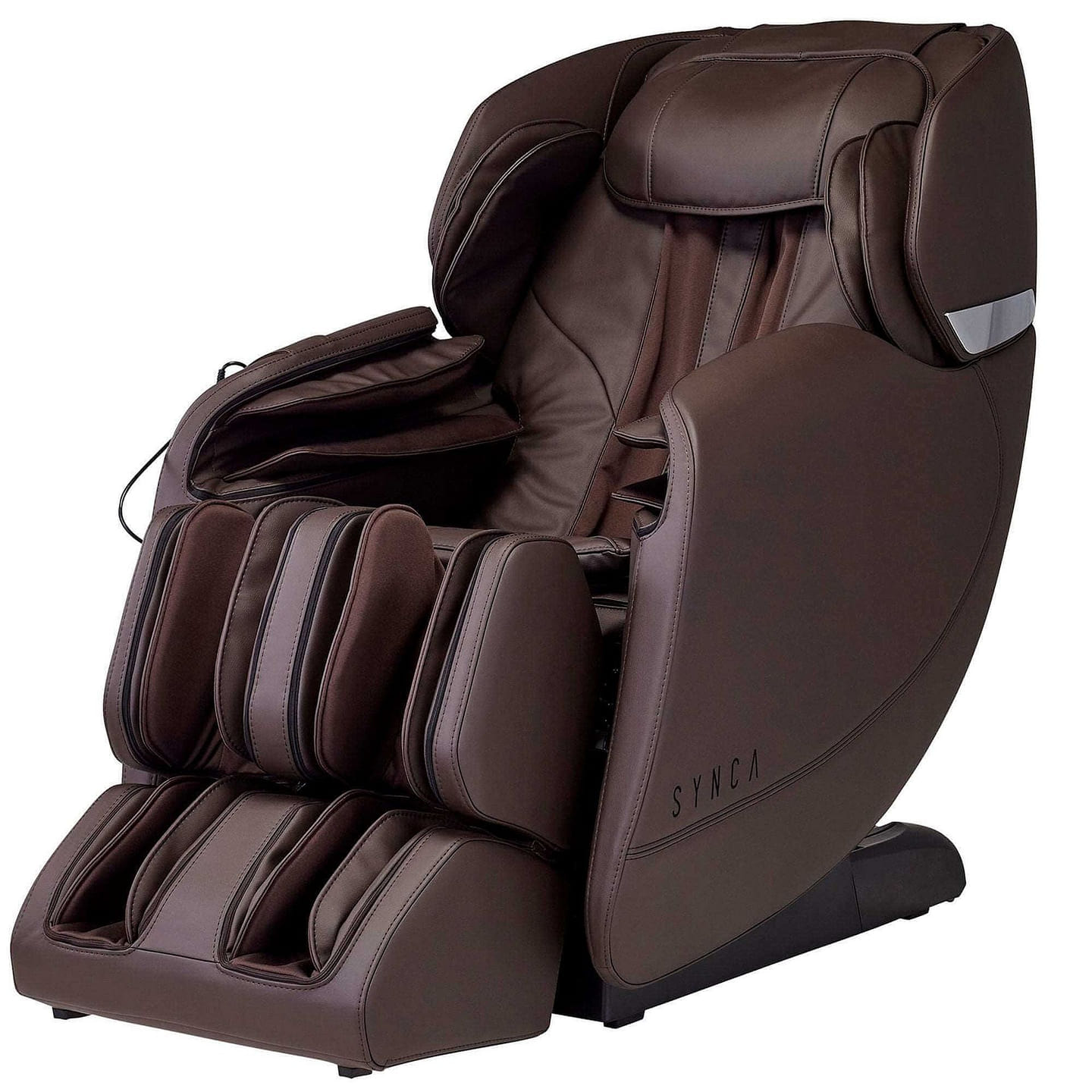 Hisho - SL Track Heated Deluxe Zero Gravity Massage Chair - Brown 180.5 lb