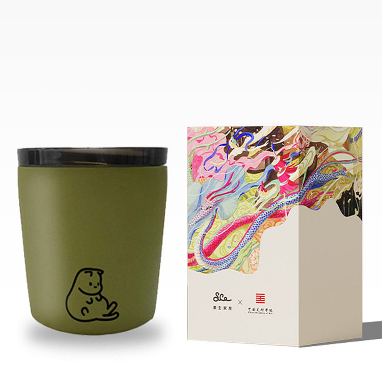 磨砂露营猫不锈钢咖啡杯 中国美院 1件 1 个