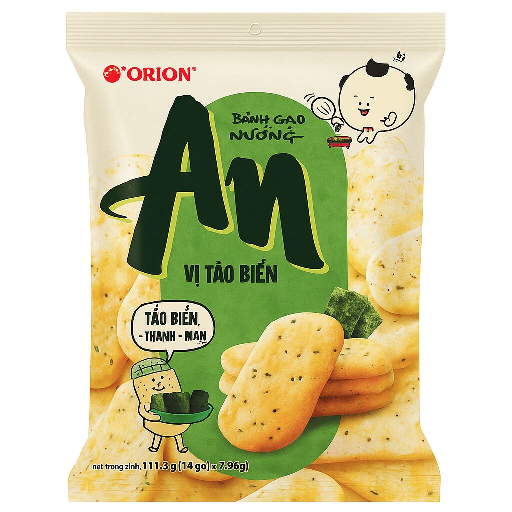 An Baked Rice Crackers - Seaweed Flavor 111.3 그램