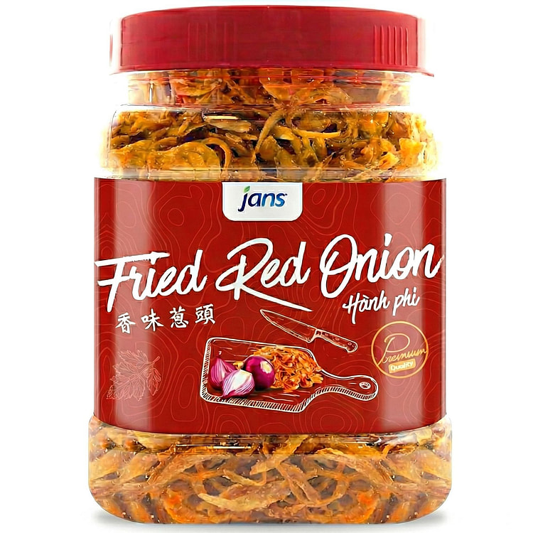 Jans - Crispy Fried Red Onion, 8 oz, Pack of 1 8 oz