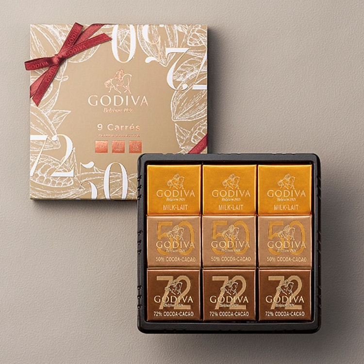 Godiva Carre Assortment Chocolate 9 pieces