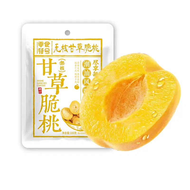 Snack Symbol Licorice Seedless Crispy Peach 100g 100 グラム