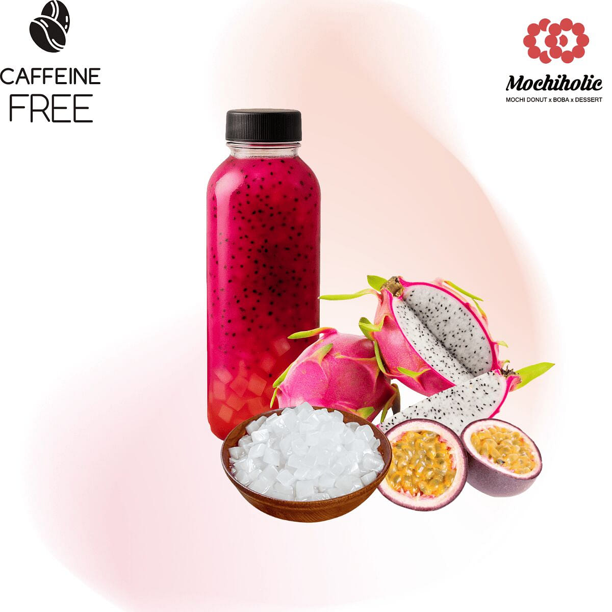 Dragon Fruit & Passion Fruit Drink w Aloe 16oz 1 each