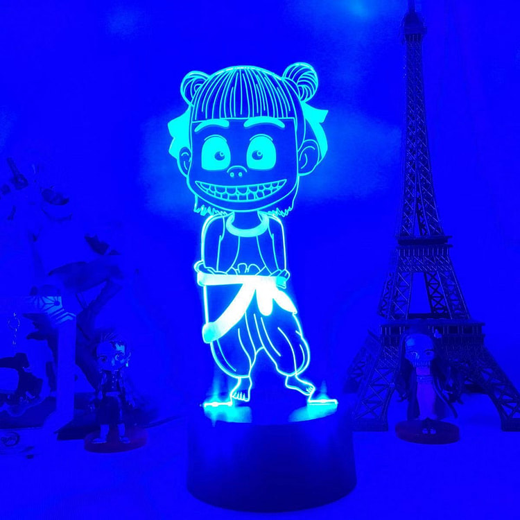 哪吒之魔童降世3d小夜灯儿童礼物七彩装饰台灯摆件